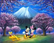 Mickey Mouse Artwork Mickey Mouse Artwork Under the Cherry Blossoms